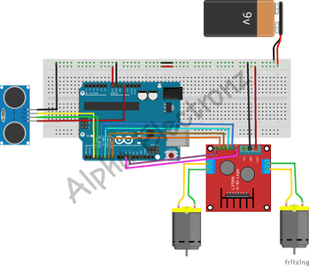 Obstacle Avoiding Bot Using Ultrasonic Sensor and Arduino : 5 Steps ...
