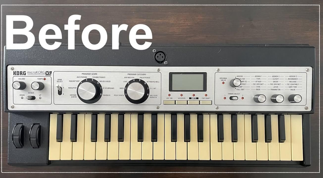 Retro Wave Repaint: MicroKORG XL Makeover : 6 Steps (with Pictures