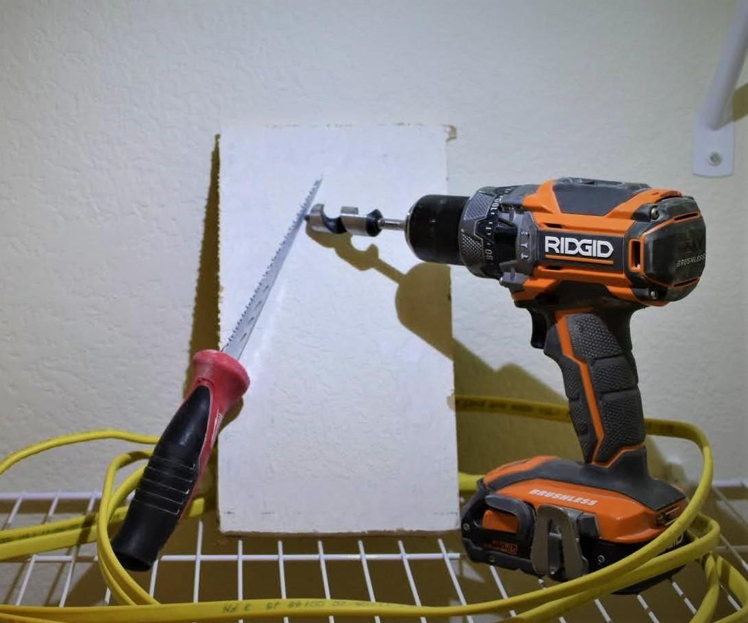 How to Repair Textured Drywall (To Run Wire)