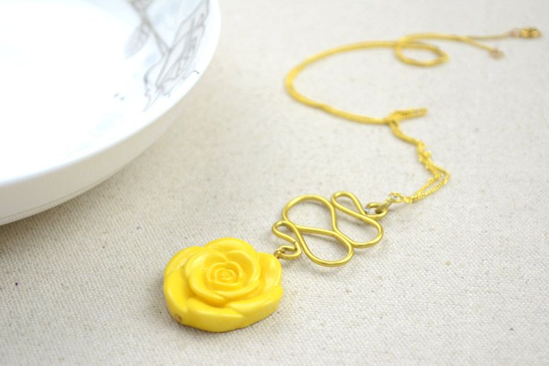 Handmade Art Jewelry- DIY Wirework Floral Necklace