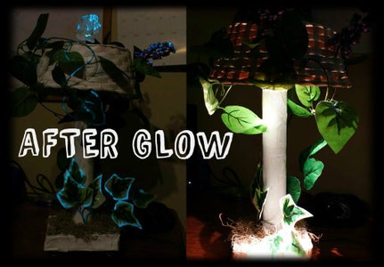 The Afterglow Lamp (paper Mache and Recycled Materals)