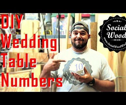 DIY Wedding Table Numbers