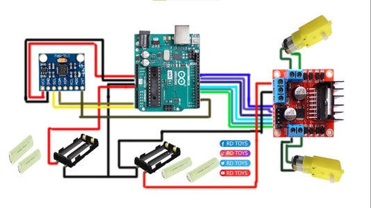 How to Make Self Balancing Robot With Arduino | Arduino Project : 8 ...