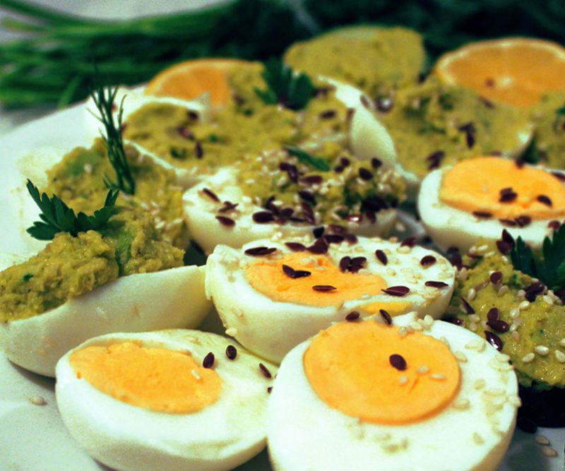 Guacamole Deviled Eggs