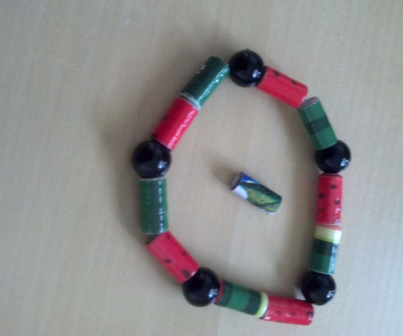 Paper Bead Bracelet
