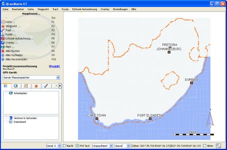 Open the Map in QlandkarteGT