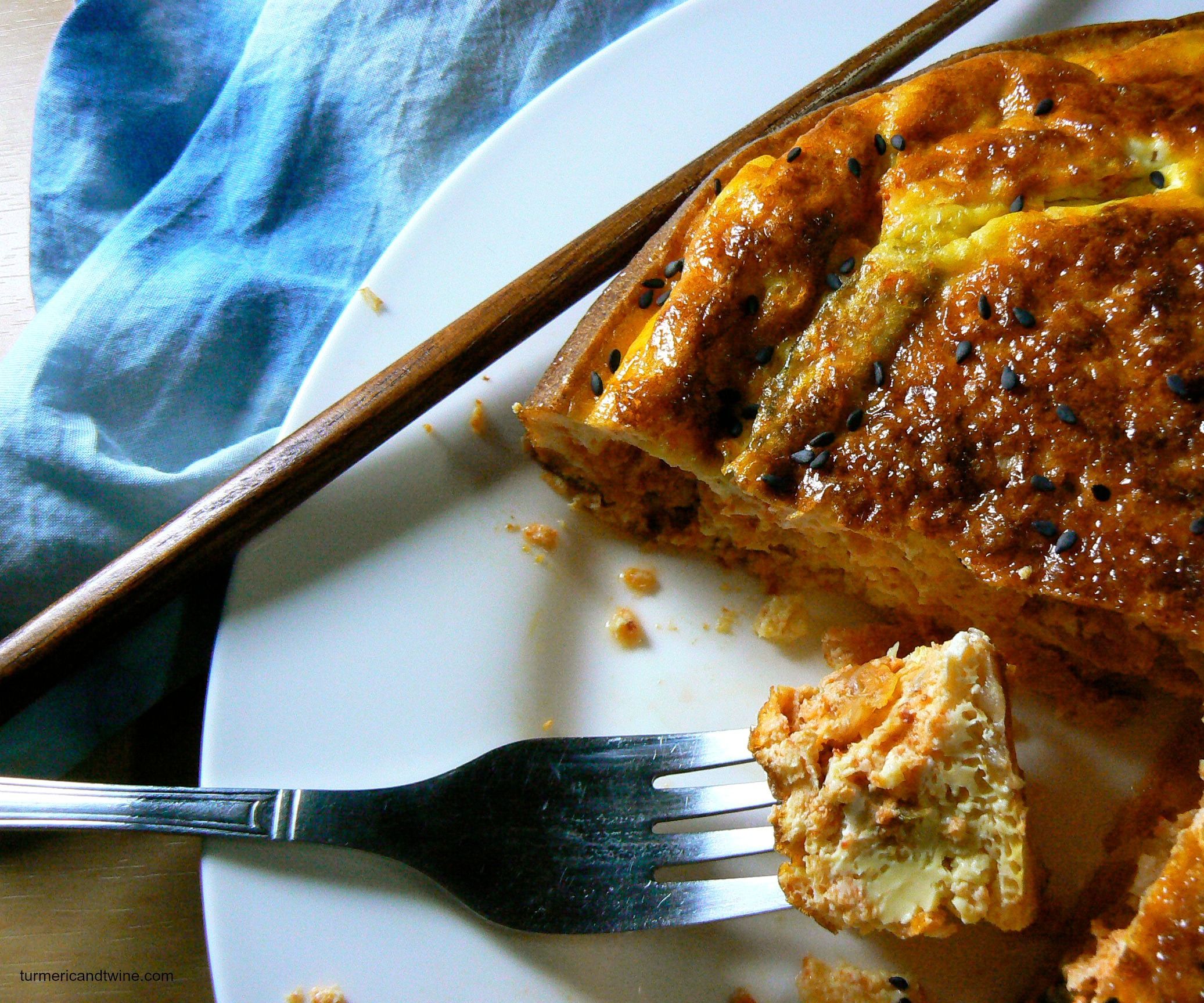 Mukeunji Kimchi Frittata With Lemongrass and Sour Cream 
