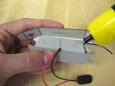 Fold the Circuit Box Into Shape and Glue.