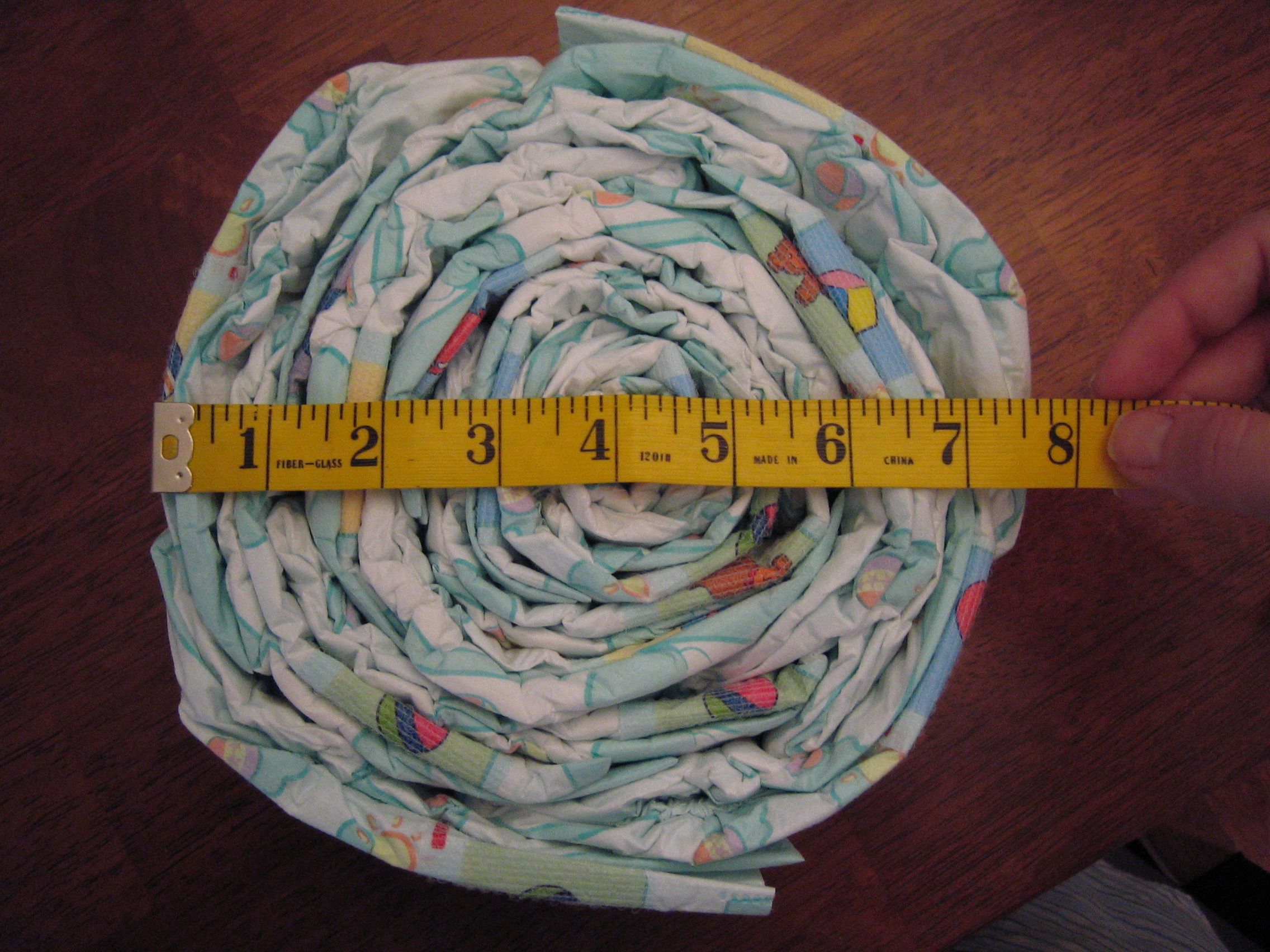 How to Make a Diaper Cake Without the Chocolate Filling 9 Steps