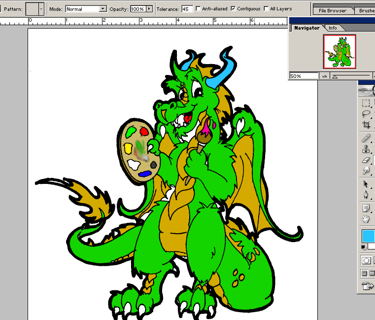 Now Our Dragon Is Flat-colored