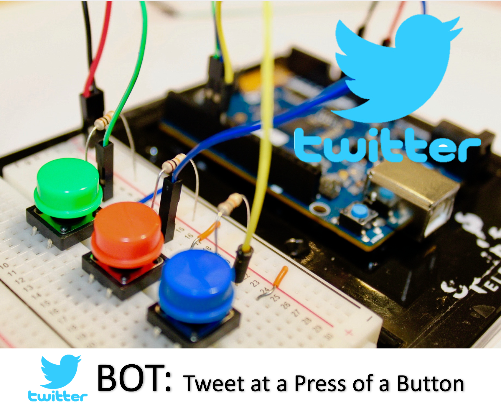 Make a Twitter Bot App: Tweet at a Press of a Button - Arduino 101 BLE