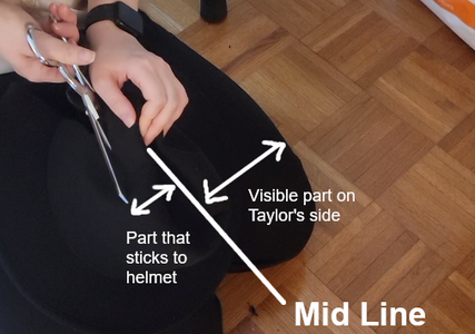 Cut the Fedora and Velcro It to Helmet