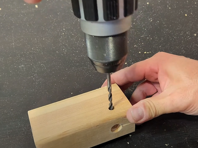 Drilling Hole for the Push Button - Continue