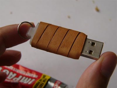Wrap the Leather Firmly Around the Drive.
