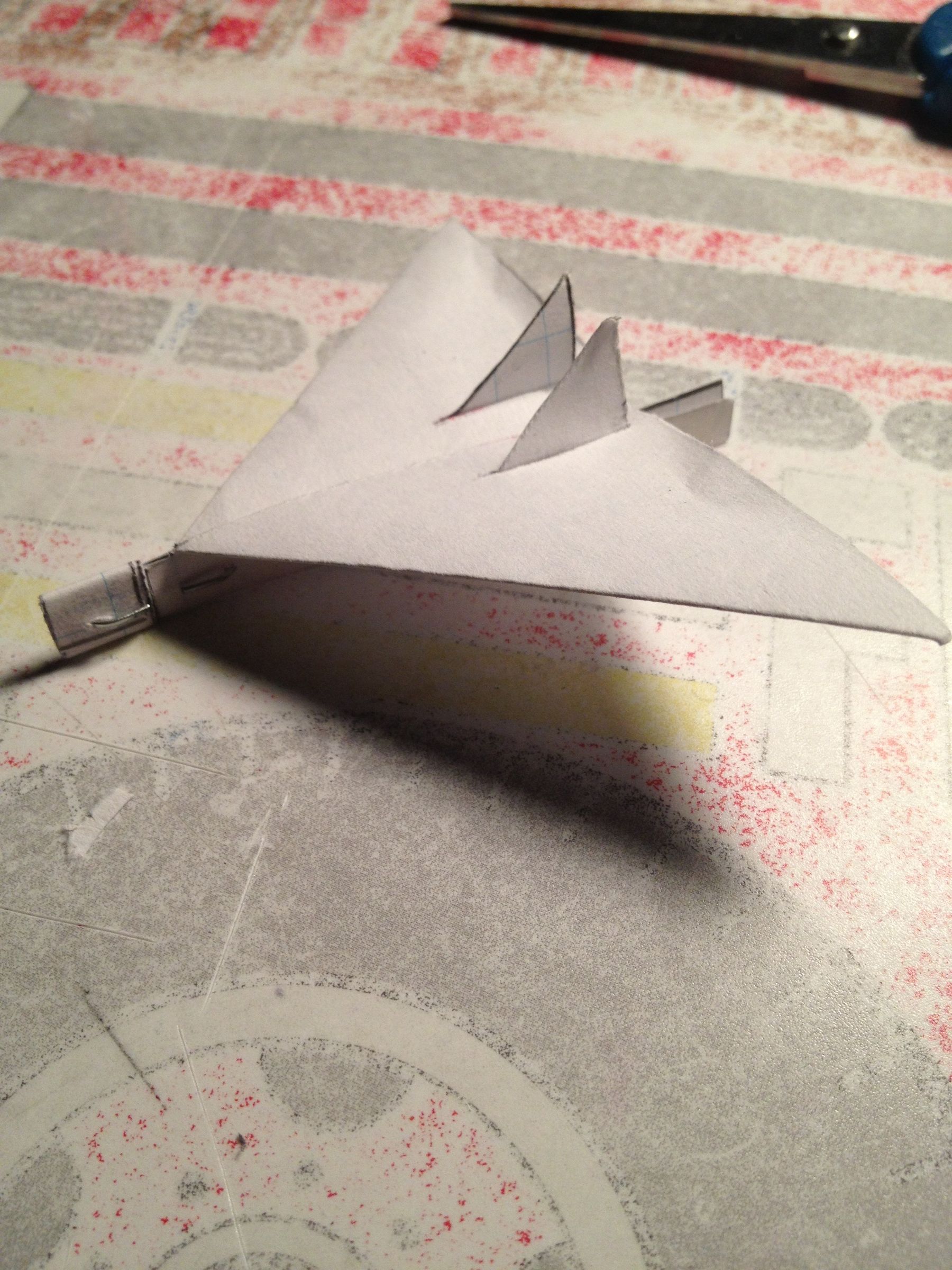 Mini Paper Airplane Glider: Raptor, Version 1.0