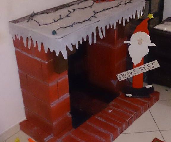 Decorative Cardboard Fireplace