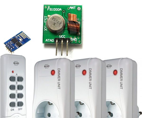 Home Automation With ESP8266 and 433 MHz Switches