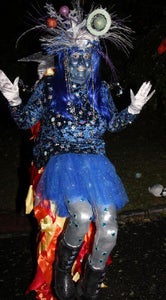 Princesses From Outer Space Riding on Shooting Stars Illusion Costumes