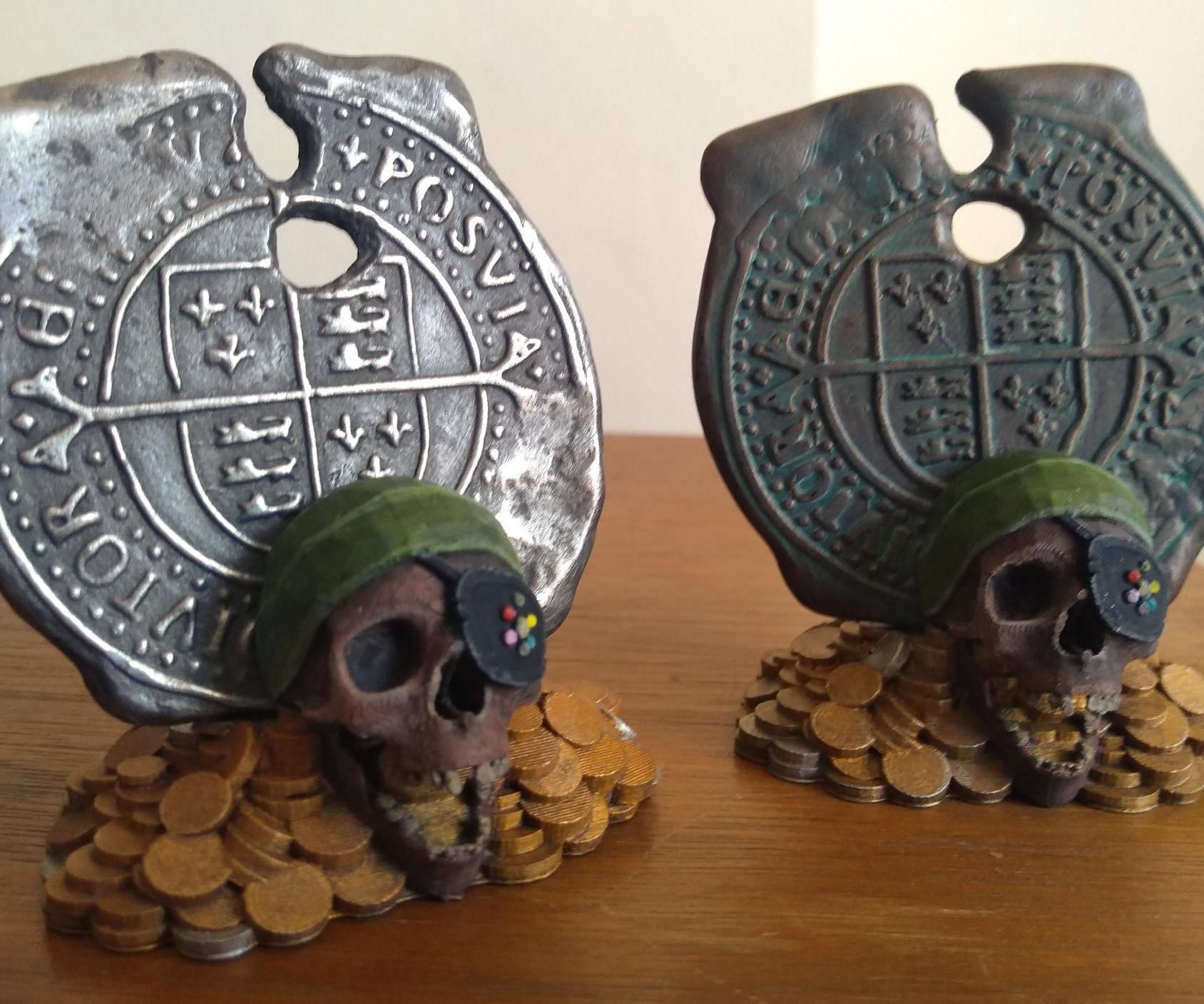 Goonies Pirate Coin Display Stand