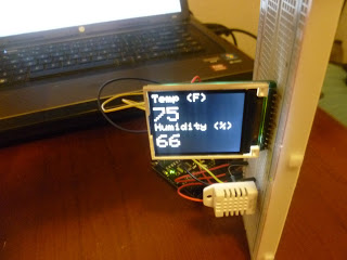 Arduino "Talking" Temp / Humidity on a TFT LCD W/ Relays