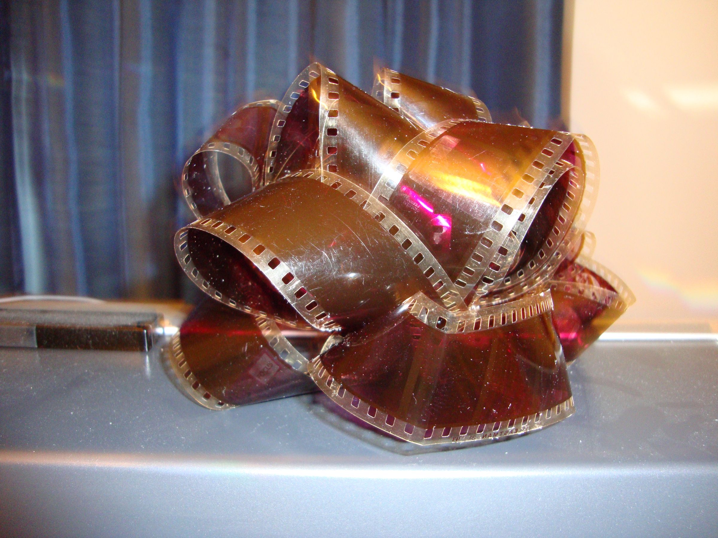 Old Film Strip Upcycled Into a Film Gift Bow : 7 Steps (with Pictures ...