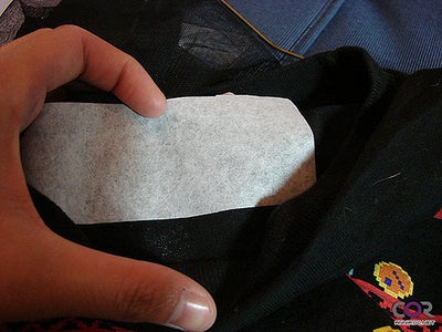 Sewing the Mesh Net Fabric On