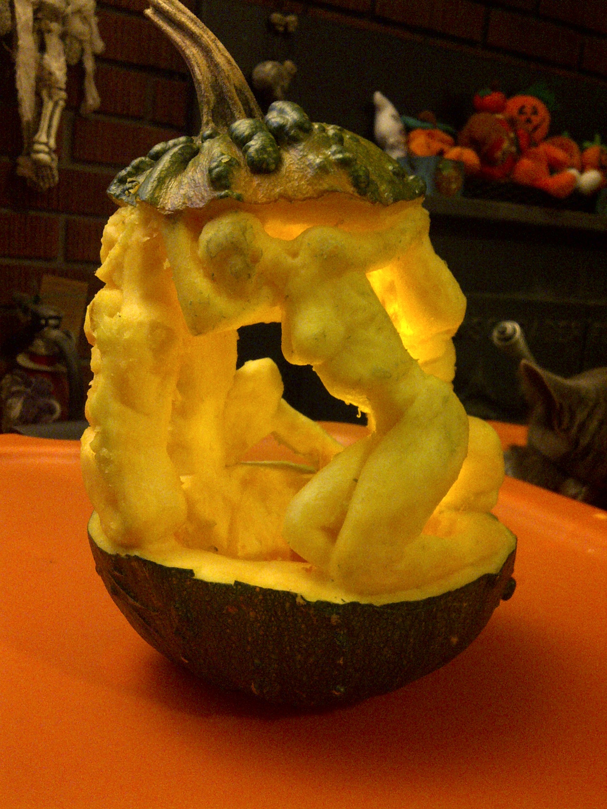 Figure Sculpture Pumpkin