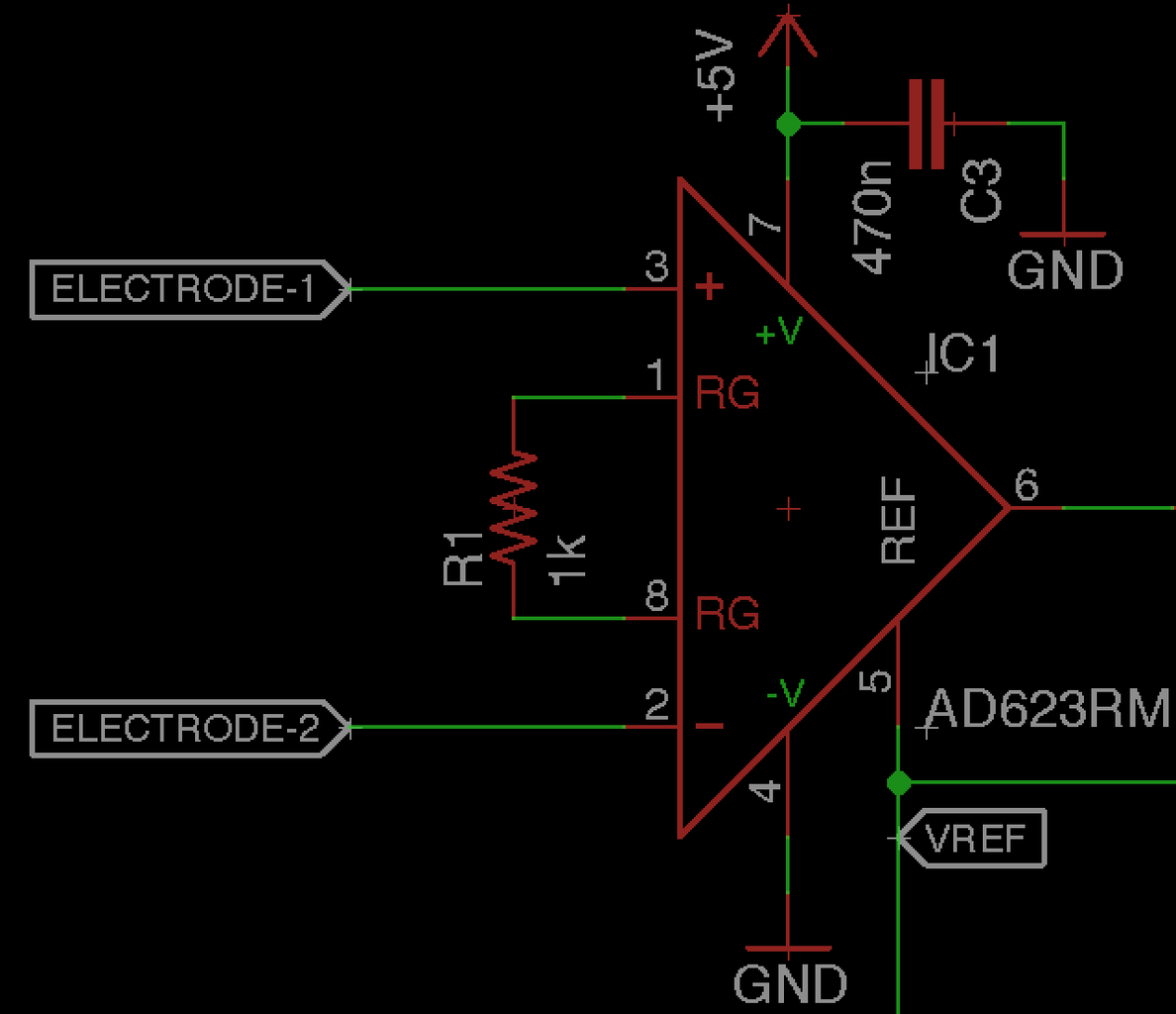 Modifying Our Instrumentation Amplifier With a Vref Generator