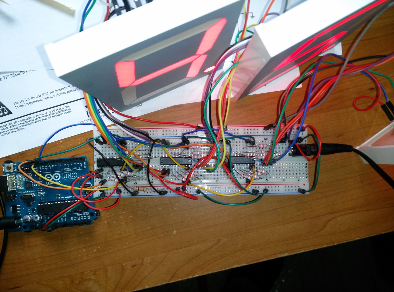 Multiplexing 7 Segment Displays With Arduino and Shift Registers : 5 ...