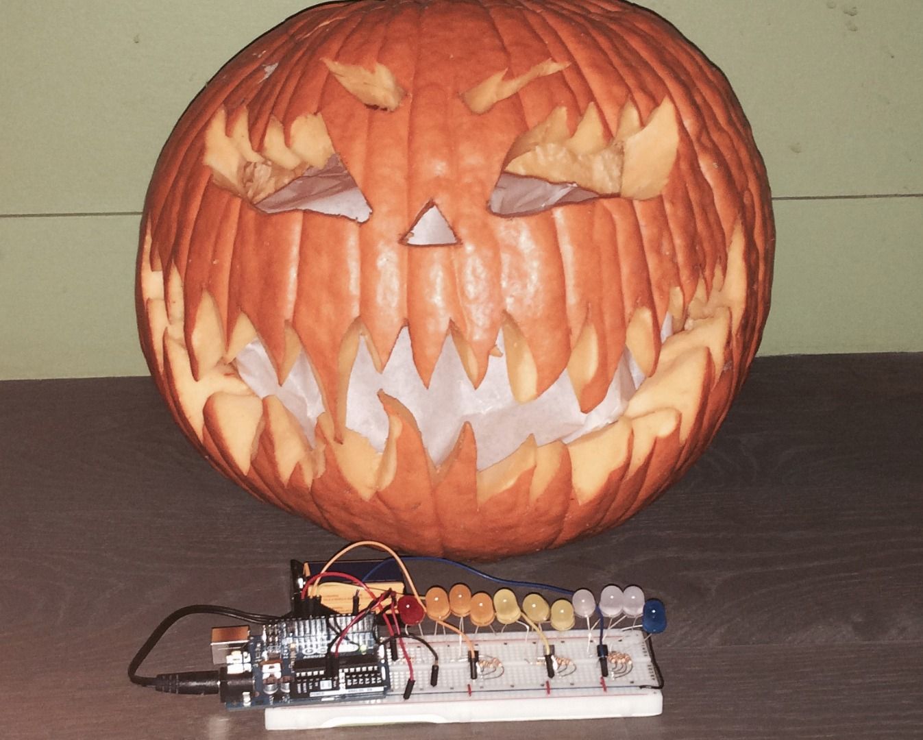 Flaming Flashing Pumpkin 5 Steps (with Pictures) Instructables