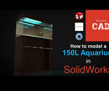 SolidWorks tutorial | Modeling an Aquarium in SolidWorks | @WeSpeakCAD