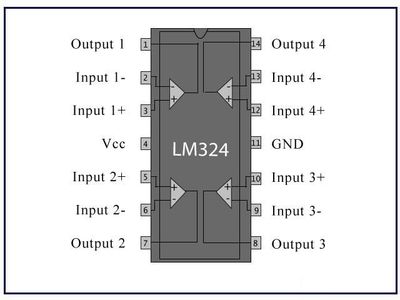 LM324 Photodiode Sensor or Infrared Proximity Sensor
