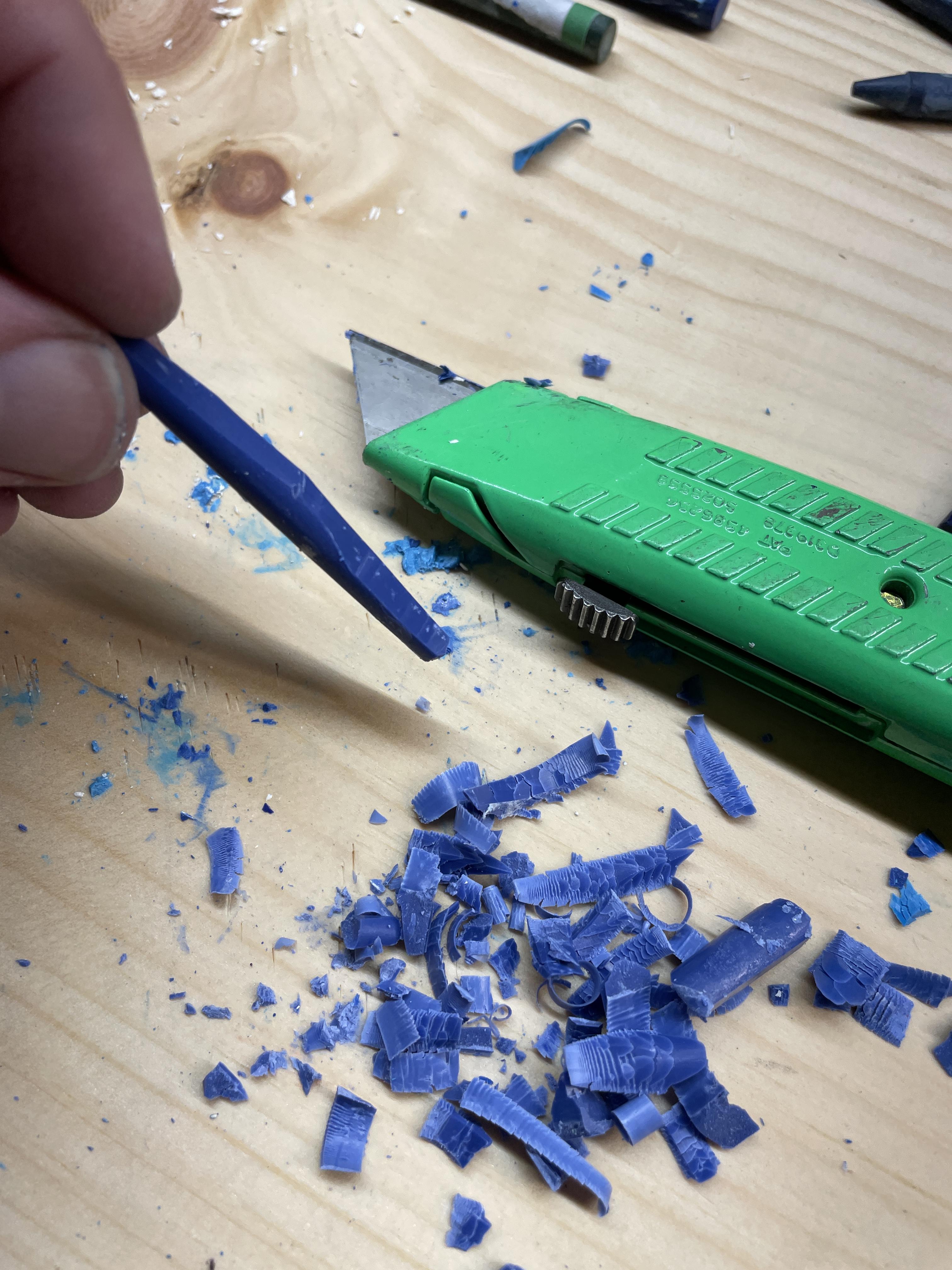 "Moonset" Shaved Crayons, Melted on Canvas 7 Steps (with Pictures) Instructables