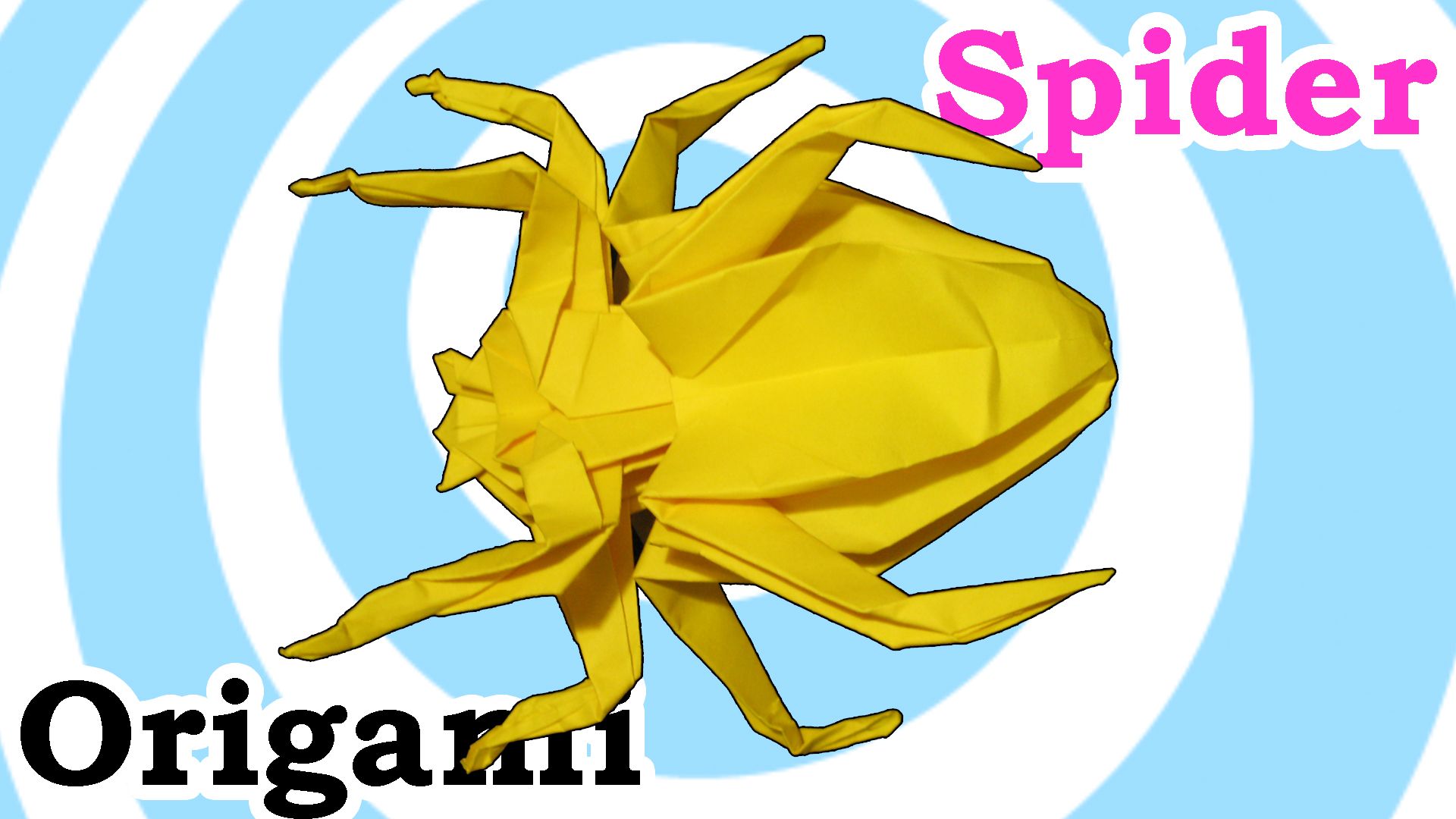 Origami Spider - Video Tutorial
