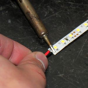 Solder Your Wire to the LED Strip Light