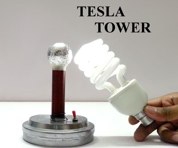 Tesla Flashlight Nikola Tesla Light Bulb No Wires Easy Tesla Coil! : 6 Steps (with