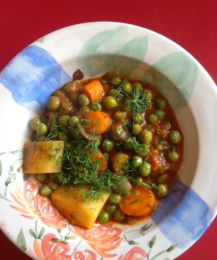 Arakas Latheros ( Fresh Peas in Olive Oil )
