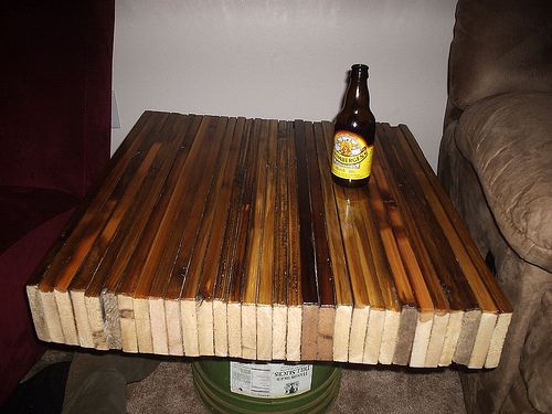 Recycled Fence Butcher Block Style Table