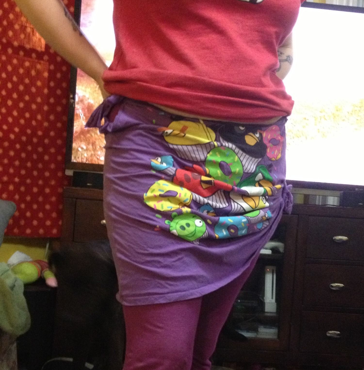 No Sew Workout or Yoga Skirt