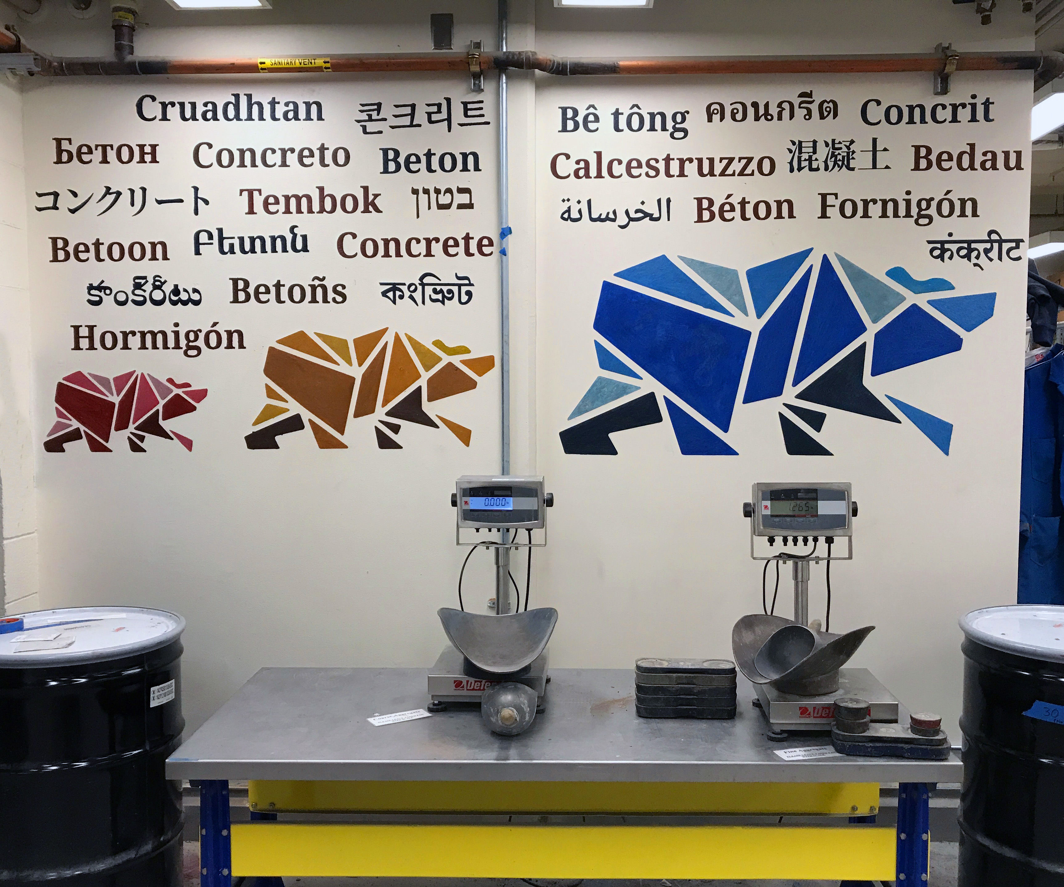 How to Paint With Concrete 