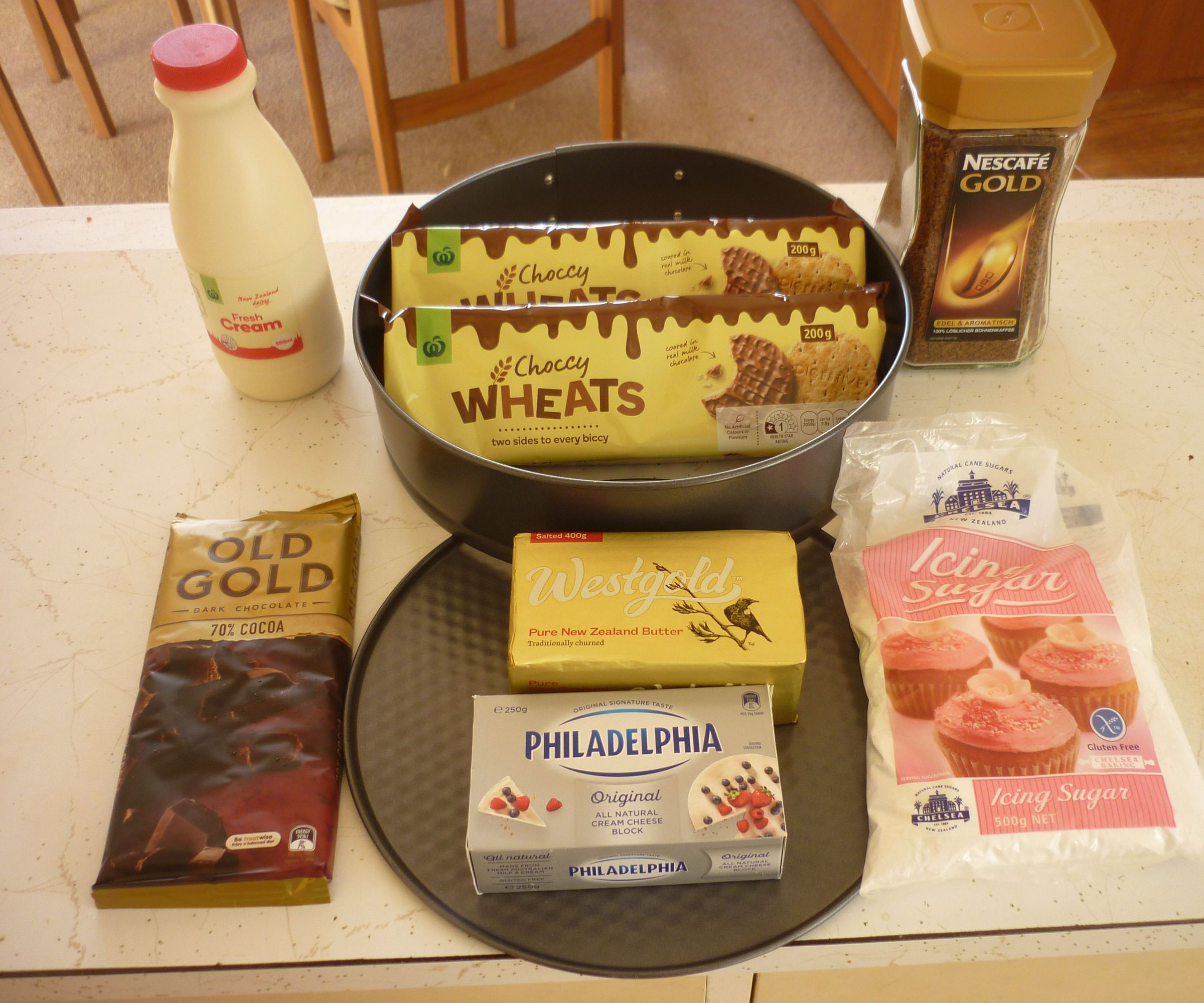 Coffee and Chocolate Cheesecake