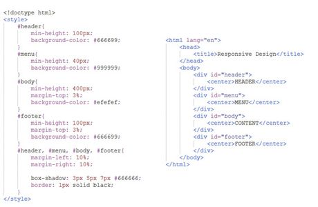 HTML &  Css for Resizable Web Design