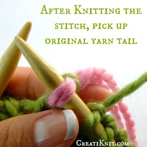 After You Knit the Stitch, Pick Up Your Original Working Yarn