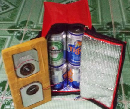  Homemade USB Chiller Fridge Frefrigerator Peltier DIY With Bag Cool Keeper Box