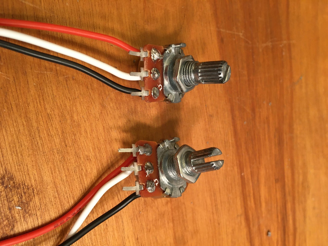 Preparation for Assembly: Potentiometers