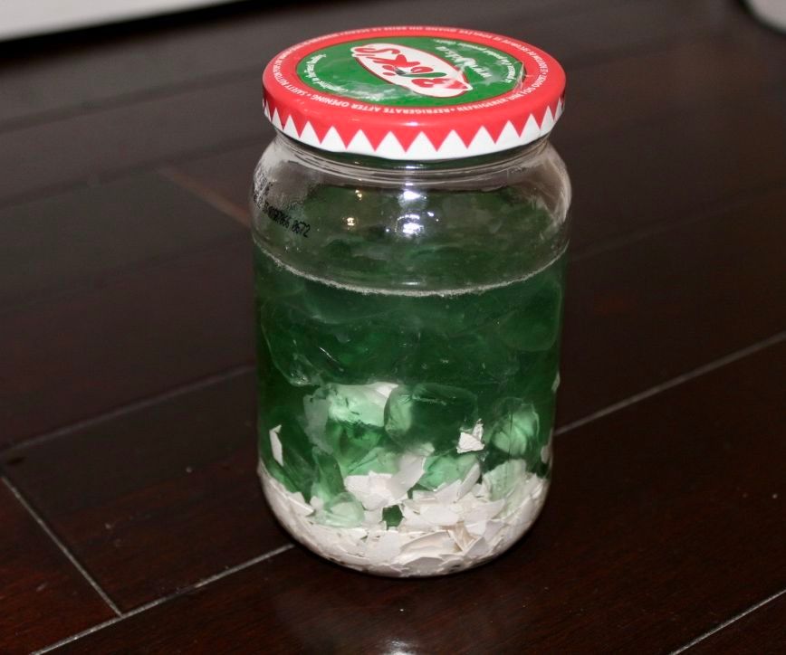 Indoor Sea Glass Planter Jar