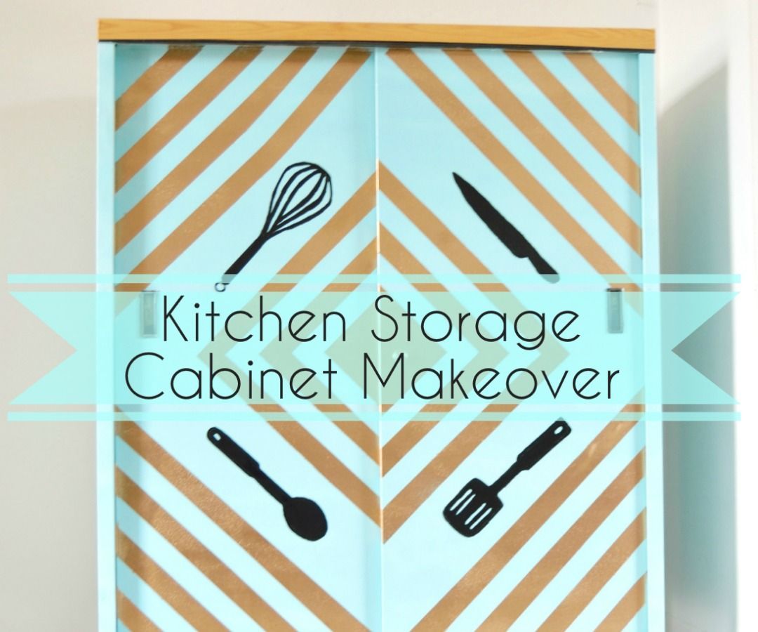 Kitchen Storage Cabinet Makeover!!