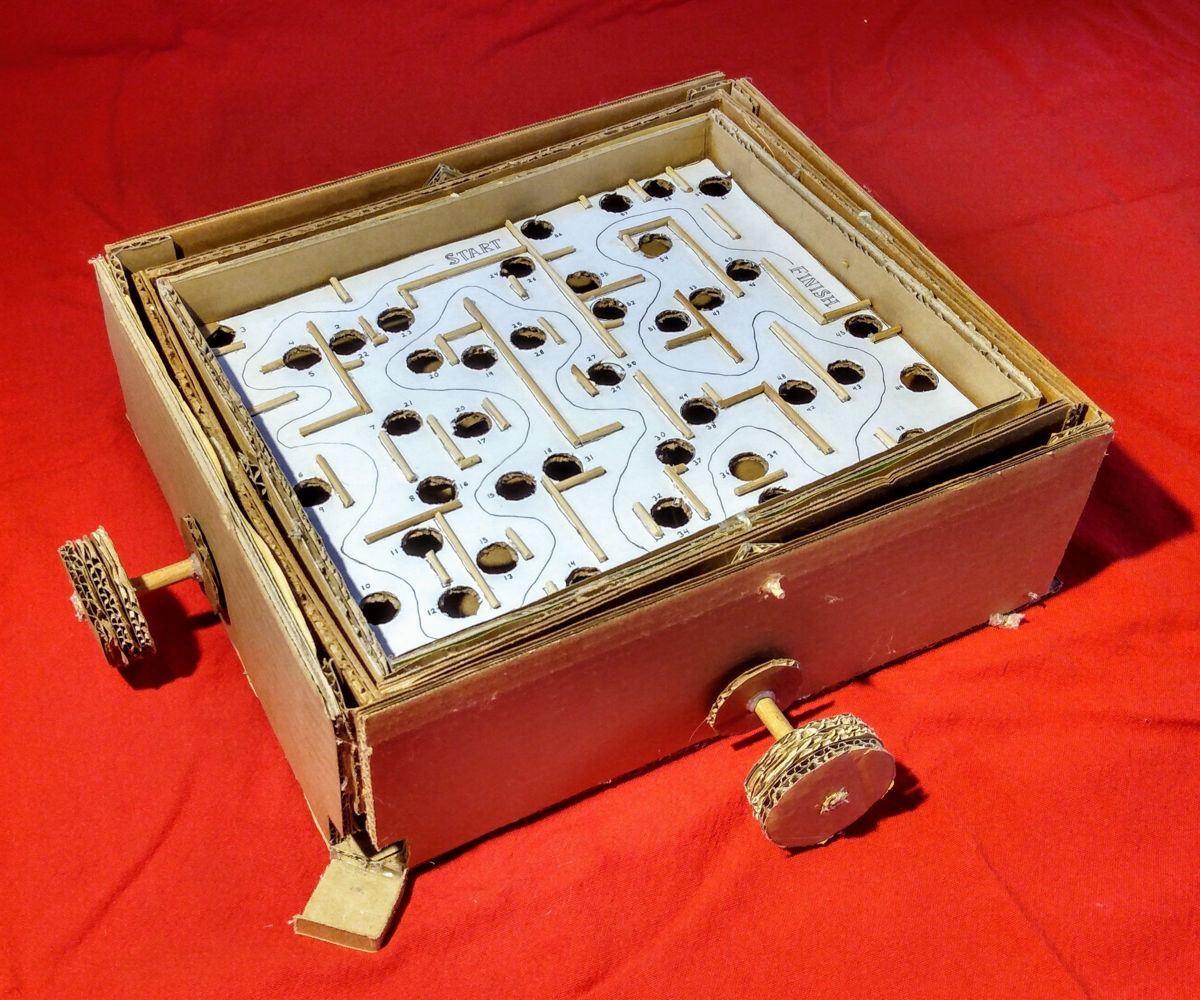 DIY Cardboard Marble Labyrinth