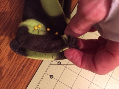 Carefully Sew Ends Together