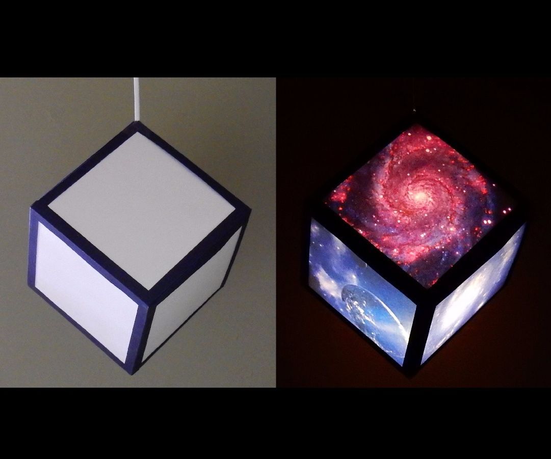 DIY Pendant Lamp/lantern (galaxy Cube)